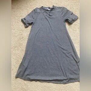 BCBGeneration Striped Short Sleeve Swing Mini Dress